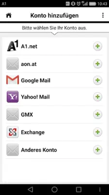 A1 Mobile Mail android App screenshot 2